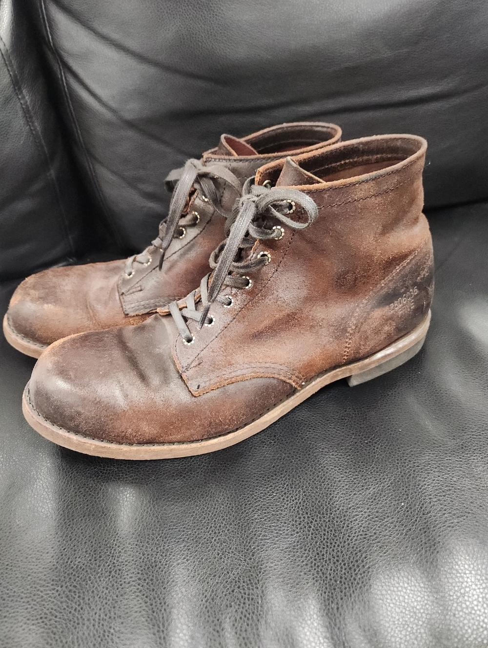 Frye Prison Boots Mens Size 12 M Roughout Leather Lace Up 84148 Made In USA